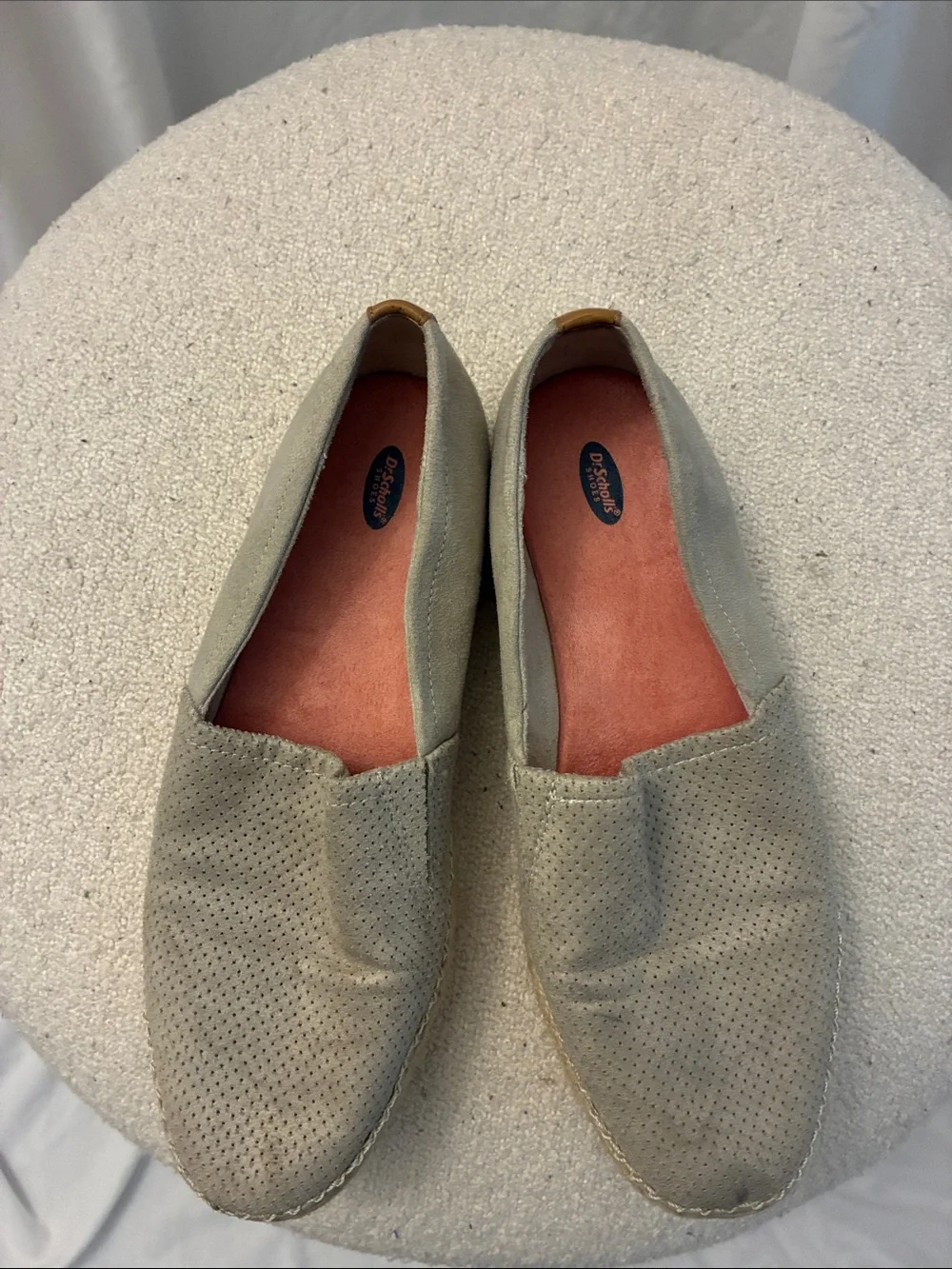 Womens Natural Espadrille Platform Slip-On Shoes